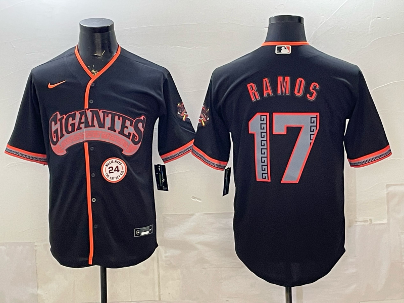 2026 Men Nike San Francisco Giants #17 Ramos black Game MLB Jersey 0624002